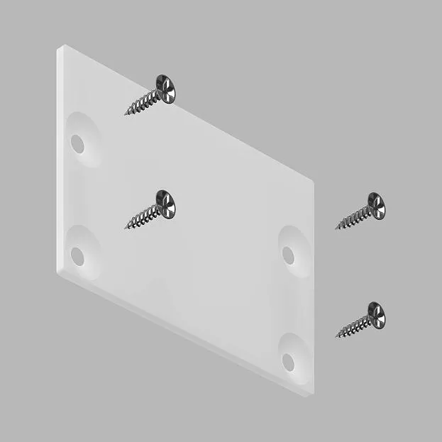 Заглушка для накладного профиля LeDron 13172-Z White