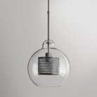 Подвесной светильник CATCH F Pear L. Цвет серебро. Lampatron 996-302