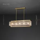 Реечный, рядный светильник ADINA LONG 5 ламп Lampatron f-adina-long-5 6260-16819