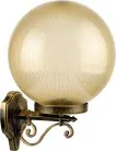 Настенный фонарь уличный Oasis Light 88201PG 02 Gb Globo Prism gold