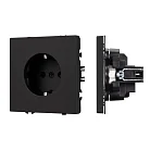 Механизм электрической розетки SCT-NOBE-MEU1-SFPL-BK (230V, 16A) Arlight 054277