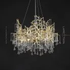 Люстра WATERDROPS 8 ламп. Цвет золото Lampatron f-waterdrops-8-gold 8852-24925