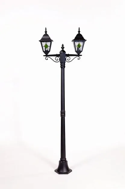 Наземный фонарь Oasis Light 79908MAlgG Bl QUADRO M lead GLASS Наземный фонарь Oasis Light 79908MAlgG Bl QUADRO M lead GLASS