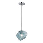 Подвес Хром/Светло-голубой E14 1*40W ST Luce SL1175.113.01 Portici