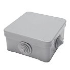Коробка разветвительная STEKKER 39251 EBX10-34-44 250/380В, 75*75*44мм, 10А, 4 ввода, IP53, светло-серая (КЭМ 3-10-4 (П))