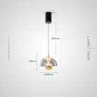 Подвесной светильник HENNEKE BRIGHT Цвет дымчато-серый Lampatron henneke-bright-grey-lift 8754-24619