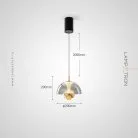 Подвесной светильник HENNEKE BRIGHT Цвет дымчато-серый Lampatron henneke-bright-grey-lift 8754-24619