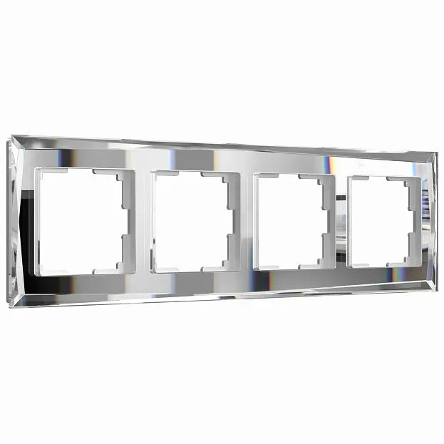 Рамка на 4 поста Werkel W0041220 (зеркальный) a051018 Diamant Рамка на 4 поста Werkel W0041220 (зеркальный) a051018 Diamant
