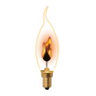 Лампочка светодиодная Uniel IL-N-CW35-3/RED-FLAME/E14/CL