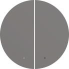 Клавиша 2-я с подсветкой, матовый кашемир, Donel DO28535 D16