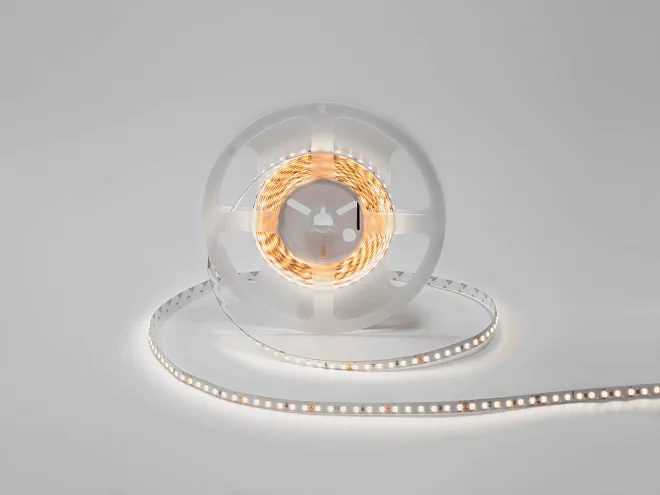 Светодиодная лента DSG 2835 NW 120L-V24-IP33, 4000K, 120 LED, 9,6 W/m, LUX SWG DSG2120-9.6-24-NW-33 