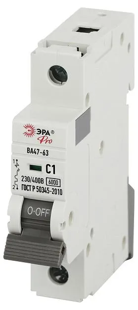 Автоматический выключатель ЭРА VA63-1P01C6