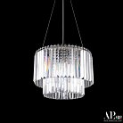 Люстра светодиодная хрустальная APL LED SH09.40.C.Ni.4000 Sicilia