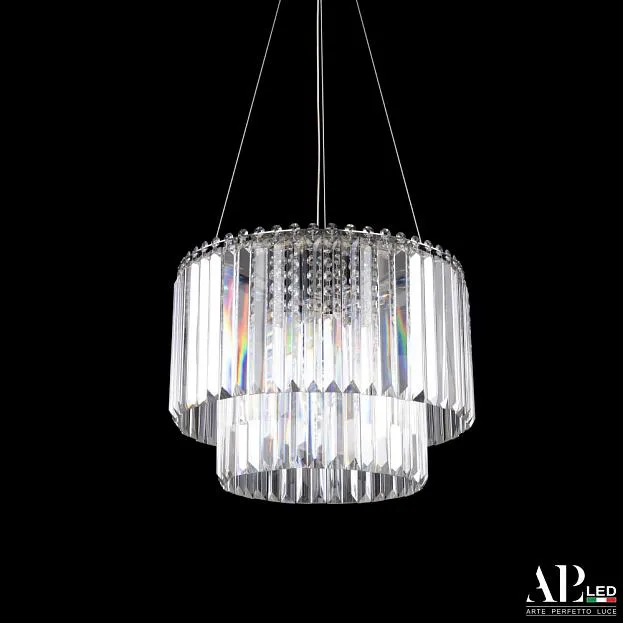 Люстра светодиодная хрустальная APL LED SH09.40.C.Ni.4000 Sicilia Люстра светодиодная хрустальная APL LED SH09.40.C.Ni.4000 Sicilia