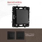 Выключатель одноклавишный, 10AX 250V Arte Milano 217.30-1.black am