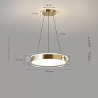 Подвесной светильник SCOTT Цвет золото + прозрачный Lampatron 8609-23999