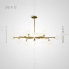Люстра PROTON 12 ламп. Цвет Латунь Lampatron 5472-14153