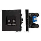 Механизм компьютерной розетки двойной SCT-TENDO-MPC2-PL-BK (RJ-45, CAT6) (Arlight, Черный) 054101