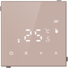 Термостат электронный с датчиком пола, стекло кашемир Donel DTEF70CS DTEF