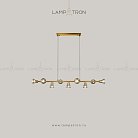 Реечный, рядный светильник KENDRA Цвет Золото. 9 ламп Lampatron 4089-10086