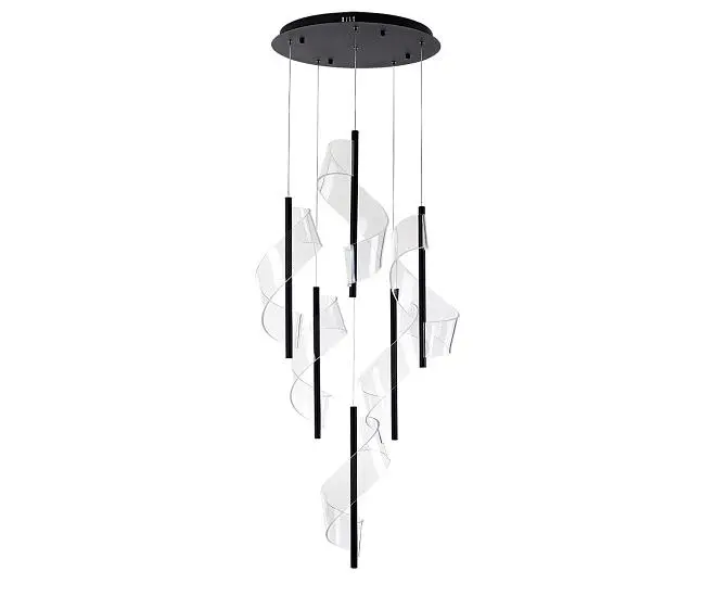 Подвес Илина черный Led 84W Kink light 08042-6A,19 Подвес Илина черный Led 84W Kink light 08042-6A,19
