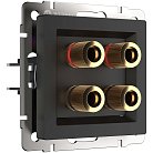 Акустическая розетка Werkel W1185008 (черный матовый) a051614