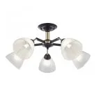 Люстра потолочная с плафонами Arte Milano 324108/5 BK+FG Amalfi Napoli