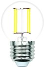 Лампочка светодиодная филаментная Volpe LED-G45-7W/3000K/E27/CL/SLF LED-G45-SLF