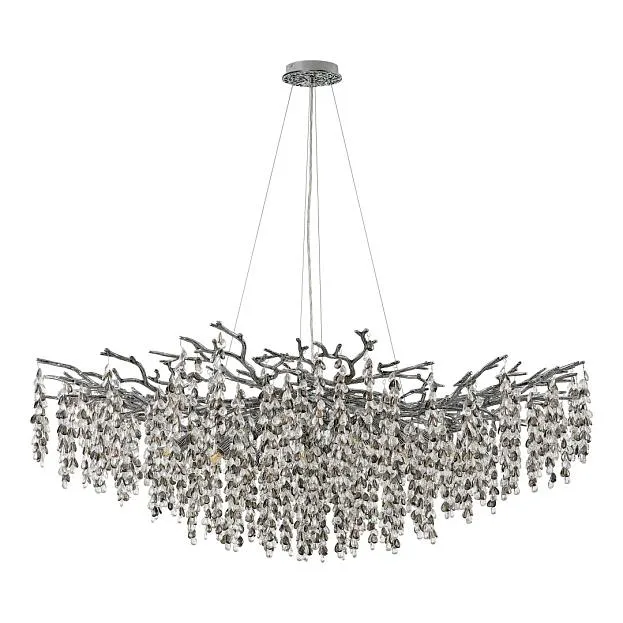 Люстра Arte Milano 230110.1200.18.E14.H2 CB Clear-Smoky Веточка