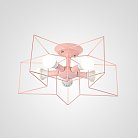 Потолочная Люстра Pink ImperiumLoft 178360-26 Asteri01