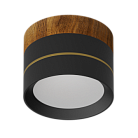 Накладной светодиодный светильник Ledron BARREL Wooden Black