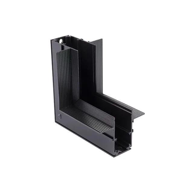 Коннектор угловой внутренний Vitaluce VT0200030-01 20 мм 100*100 черный