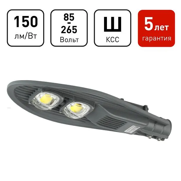 Уличный консольный светильник ЭРА SPP-5-100-5K-W SPP-5