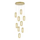 Светильник подвесной Золотистый/Золотистый, Прозрачный LED 9*9W 3000K ST-Luce SL6506.203.09 ALLUNGO