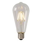 Лампа светодиодная диммируемая E27 7W 2700К прозрачная Lucide 49089/07/60 St64 Class B