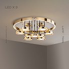 Потолочная люстра SELLIF GOLD 9 ламп Lampatron 7045-19351
