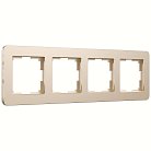 Рамка на 4 поста Werkel W0042611 Platinum шампань a059220