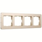 Рамка на 4 поста Werkel W0042611 Platinum шампань a059220