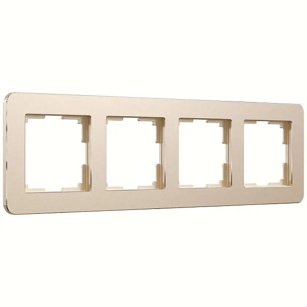 Рамка на 4 поста Werkel W0042611 Platinum шампань a059220 Рамка на 4 поста Werkel W0042611 Platinum шампань a059220