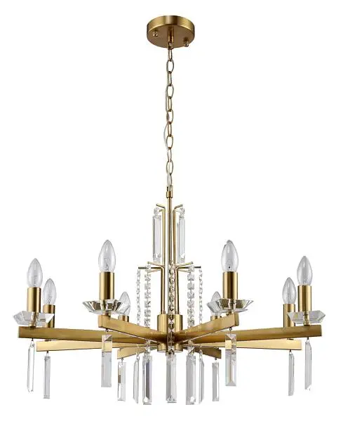 Подвесная люстра Crystal Lux MARRON SP8 BRASS Подвесная люстра Crystal Lux MARRON SP8 BRASS