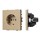 Механизм электрической розетки SCT-NOBE-MEU1-SFPL-GD (230V, 16A) Arlight 054278