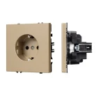 Механизм электрической розетки SCT-NOBE-MEU1-SFPL-GD (230V, 16A) Arlight 054278