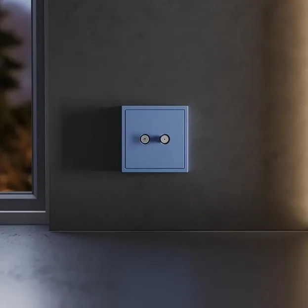 Накладка для розетки телевизионной оконечной TV+SAT, (деним) Voltum VLS001615 S70