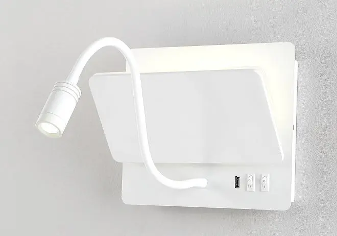 Бра Crystal Lux CLT 226W250USB WH 1400/446 Бра Crystal Lux CLT 226W250USB WH 1400/446