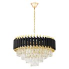 Подвесная люстра Lumina Deco LDP 6003-550 BK+F.GD Funneli