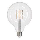 Лампочка светодиодная филаментная Volpe LED-G125-8W/3000K/E27/CL/SLF Optima Филамент