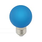 Лампочка светодиодная Volpe LED-G60-3W/BLUE/E27/FR/С