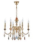 Люстра Crystal Lux MERCEDES SP6 GOLD/COLOR 0951/306