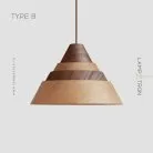 Подвесной светильник VILIO Тип B. Светлое дерево + темное дерево Lampatron 7426-20548