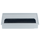 Кабельный громмет (лючок) в стол, 160*80мм, цвет: серебро Donel DCGR16080S DCG